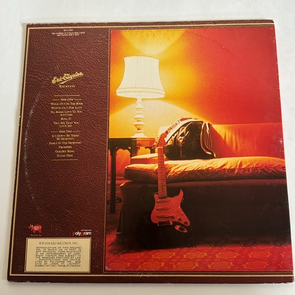 Eric Clapton - Backless - vintage vinyl record - condition is VG - Picture 2 of 5